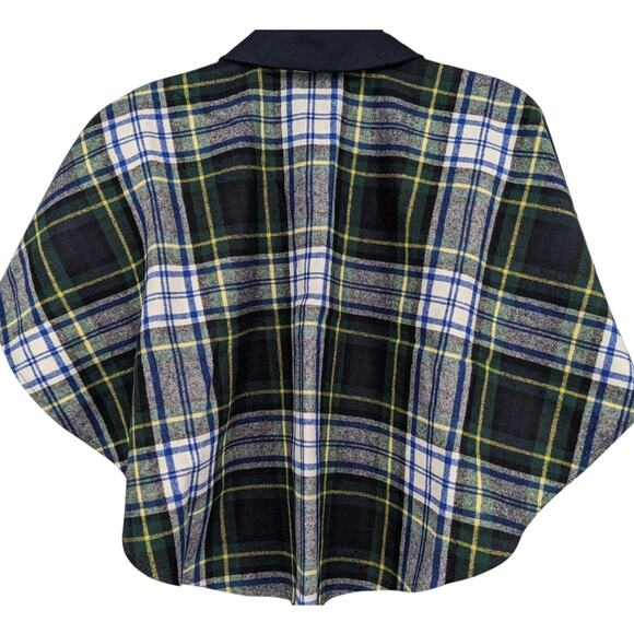 New-with-Tag Vintage O'NEIL of DUBLIN CHILD'S CAPE Irish Wool Blend Tartan Plaid - Picture 8 of 10